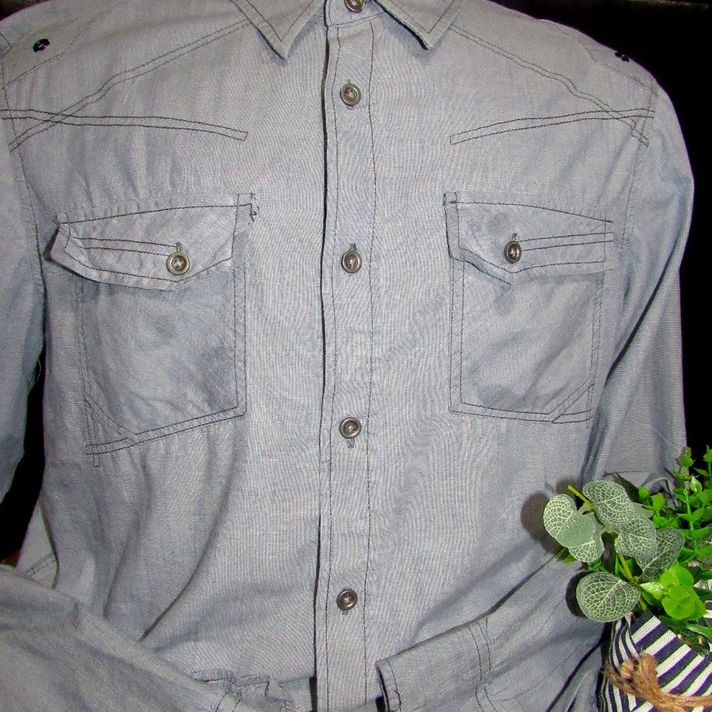 Eighty Eight Long Sleeve Dress Button Up